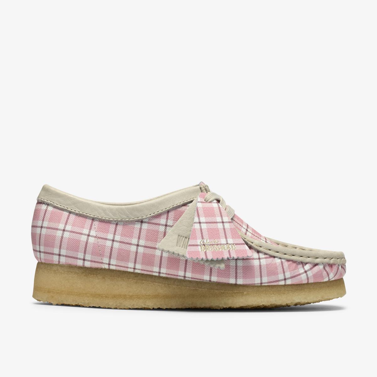 WALLABEE PINK CHECK