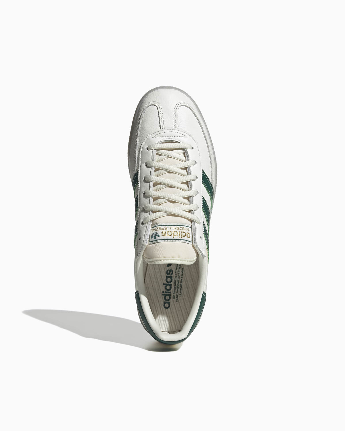 HANDBALL SPEZIAL CUIR BLANCHE ET VERTE