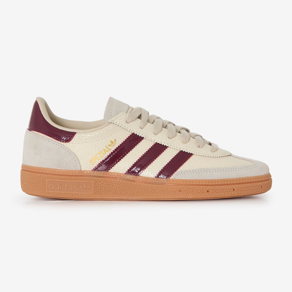 HANDBALL SPEZIAL CUIR BEIGE CRAQUELÉ BORDEAUX