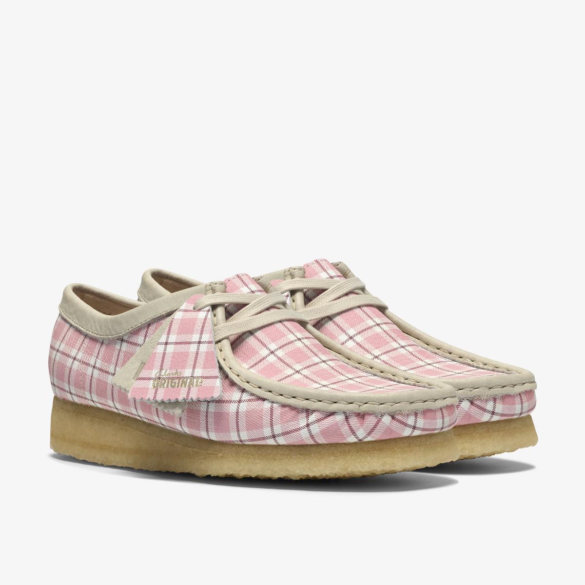 WALLABEE PINK CHECK