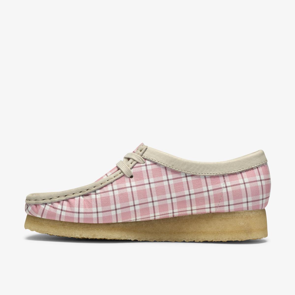 WALLABEE PINK CHECK